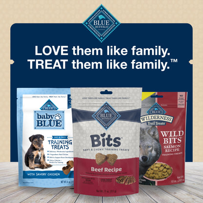 BLUE Bits Training Treats Beef Flavor Soft Treats for Dogs, Whole Grain, 9 Oz. Bag